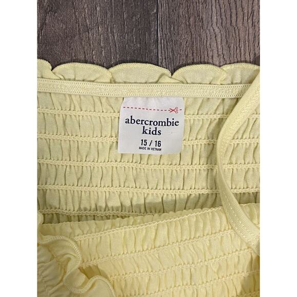 NWT Abercrombie Kids Girls Size 15/16 Yellow Tank Top Adjustable Straps NEW - Picture 3 of 4